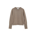 BASIC COMPACT KNIT TOPS -BEIGE-