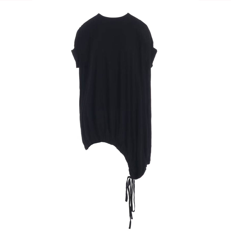 COTTON JERSEY HEM FITTED T