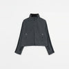 Fleece Tight Fit Track Jacket -NAVY-