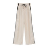 PILE LINE PANTS -BROWN-
