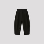 SOFT HYPHA CURVED PANTS-BLACK-