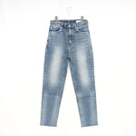 TAPERED JEANS -USED BLUE