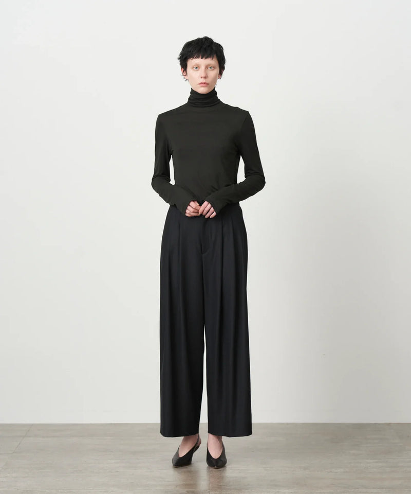 MODAL SILK JERSEY TURTLENECK