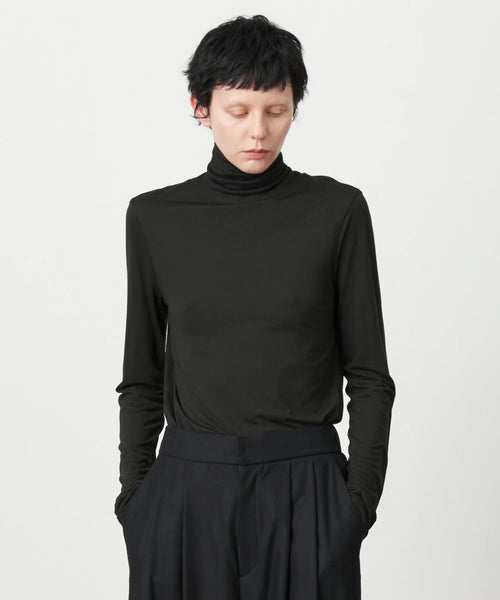 MODAL SILK JERSEY TURTLENECK