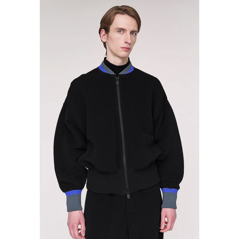 TC STRATUM BOMBER JACKET -SMOKEY BLACK MULTI-