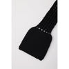 POTTERY LOW GAUGE-ZIP CARDIGAN-BALCK-