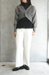 GARTER LUCENT CROPPED CARDIGAN-STEELGRAY-