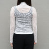 Knitted High Neck Top -BLACK-