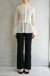 HYPHA LUCENT GLITTER SHIRT CARDIGAN-PEARLGOLD
