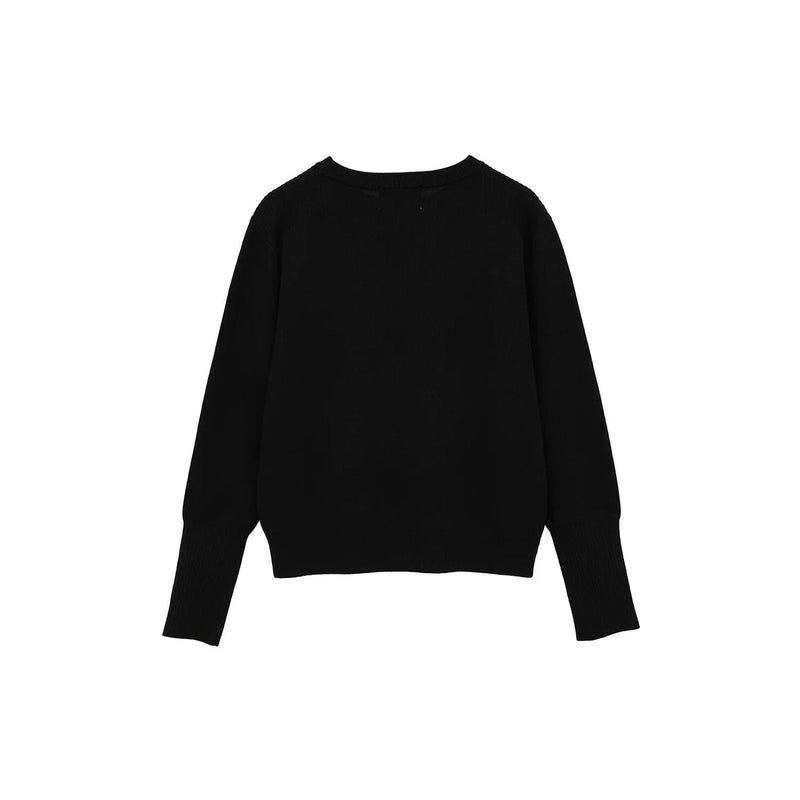 BASIC COMPACT KNIT TOPS -BEIGE-