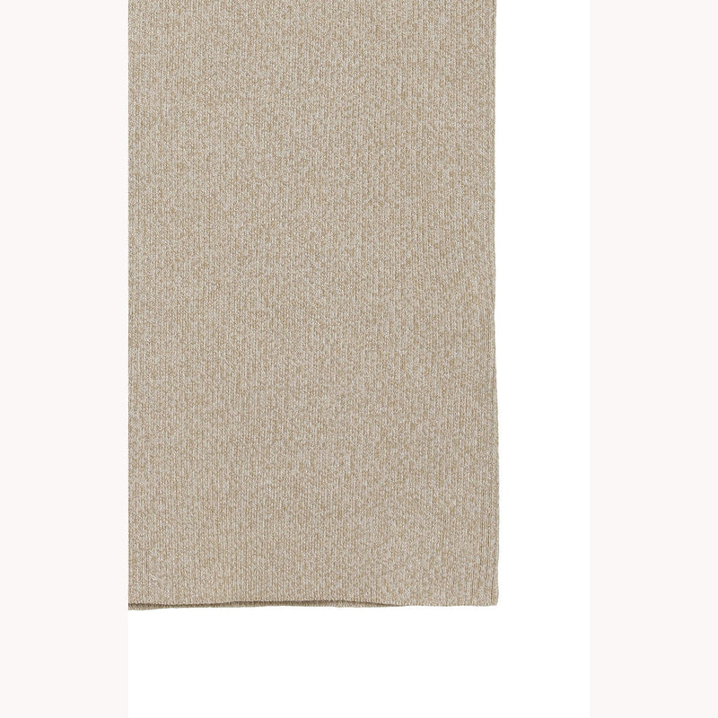 SQUARE SLEEVE KNIT TOPS -BEIGE-