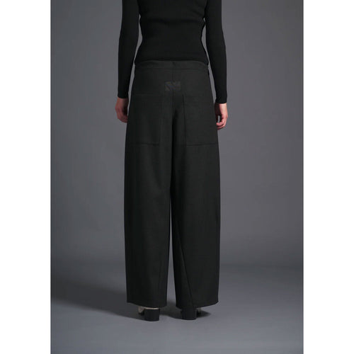 MERCY BARREL TROUSERS -CHARCOAL-