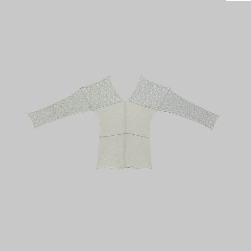 NEHRU LONG SLEEVE TEE-CONTA GREEN-
