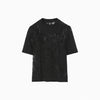 Knitted Crew Neck Top -WHITE-
