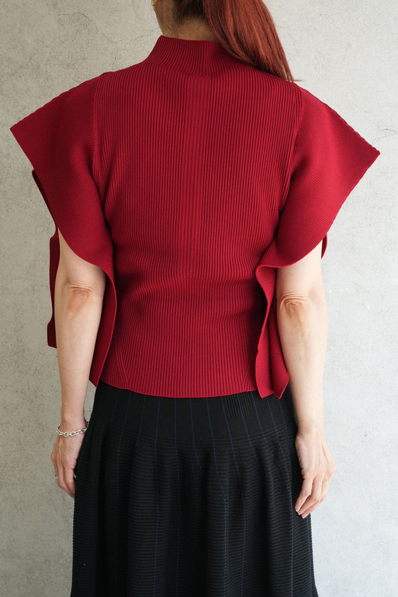 PORTRAIT CREASE TOP-BLACK-