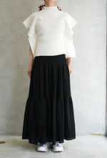 PORTRAIT CREASE TOP-BLACK-