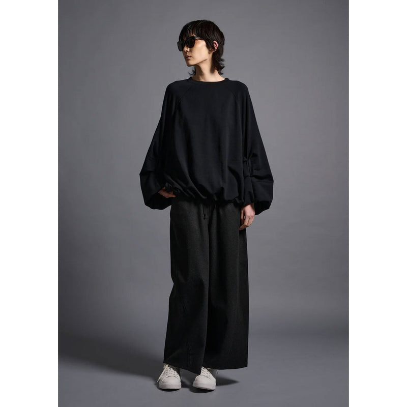 MERCY BARREL TROUSERS -CHARCOAL-