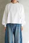 CROPPED LONG-SLV TEE/BIG FIT(6.5OZ)-C/BROWN -