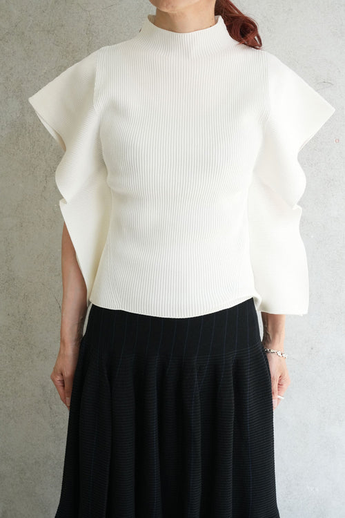 PORTRAIT CREASE TOP-WHITE-