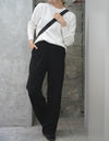 STRETCH WIDE LEG PANTS