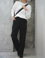 STRETCH WIDE LEG PANTS