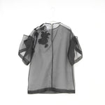 Sustainable Organza Embroidery Tuck Sleeve P/O