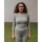 NEHRU LONG SLEEVE TEE-CONTA GREEN-