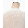 Knitted Crew Neck Top -WHITE-