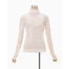 Knitted High Neck Top -BLACK-