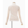 Knitted High Neck Top -BLACK-