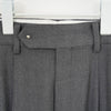 DOESKIN BARREL-LEG PANTS-CHACOAL-