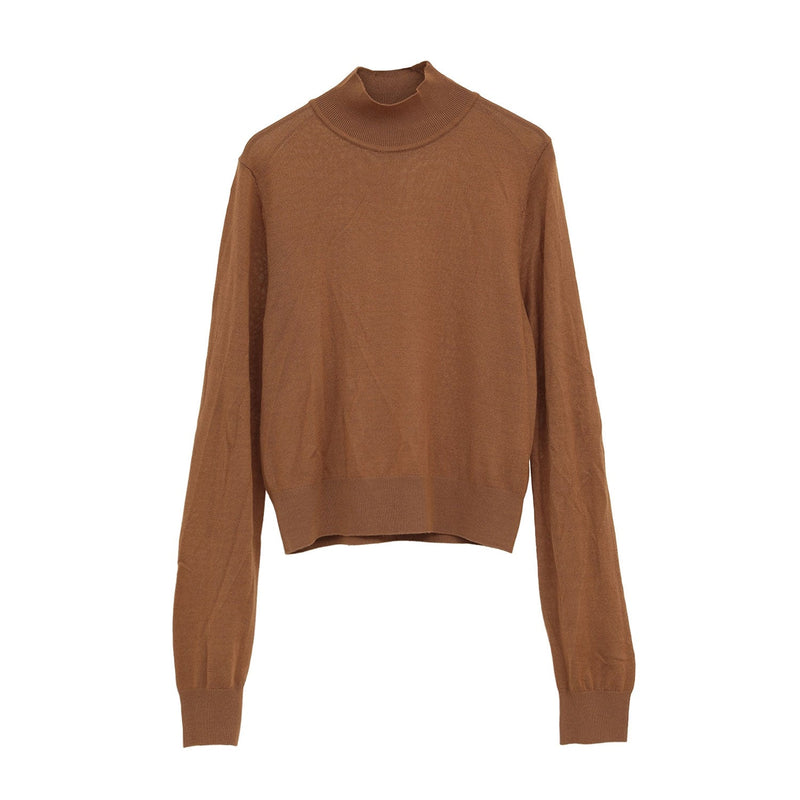 CAPE SET KNIT TOPS -CAMEL-