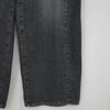 DENIM BARREL LEG JEANS -USED WASH(BLACK)-
