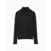 Knitted High Neck Top -BLACK-