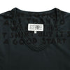 Vネック SIDA TシャツーBLACK-
