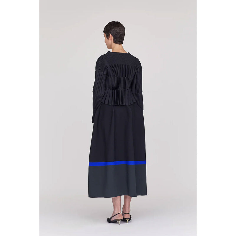 ACCORDION CROPPED CARDIGAN-BLACK-