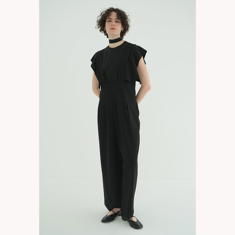 SQUARE SLEEVE BLOUSE -BLUE-