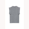SQUARE SLEEVE KNIT TOPS -BEIGE-