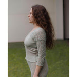 NEHRU LONG SLEEVE TEE-CONTA GREEN-