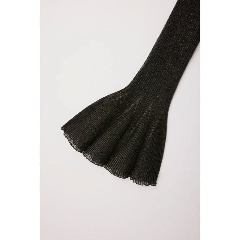 HYPHA LUCENT GLITTER SHIRT CARDIGAN-BLACKBLACK-