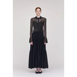 HYPHA LUCENT GLITTER SHIRT CARDIGAN-BLACKBLACK-
