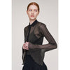 HYPHA LUCENT GLITTER SHIRT CARDIGAN-PEARLGOLD