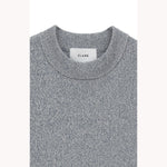 SQUARE SLEEVE KNIT TOPS -BEIGE-