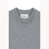 SQUARE SLEEVE KNIT TOPS -BLACK-