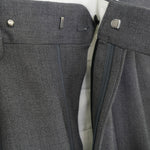DOESKIN BARREL-LEG PANTS-CHACOAL-