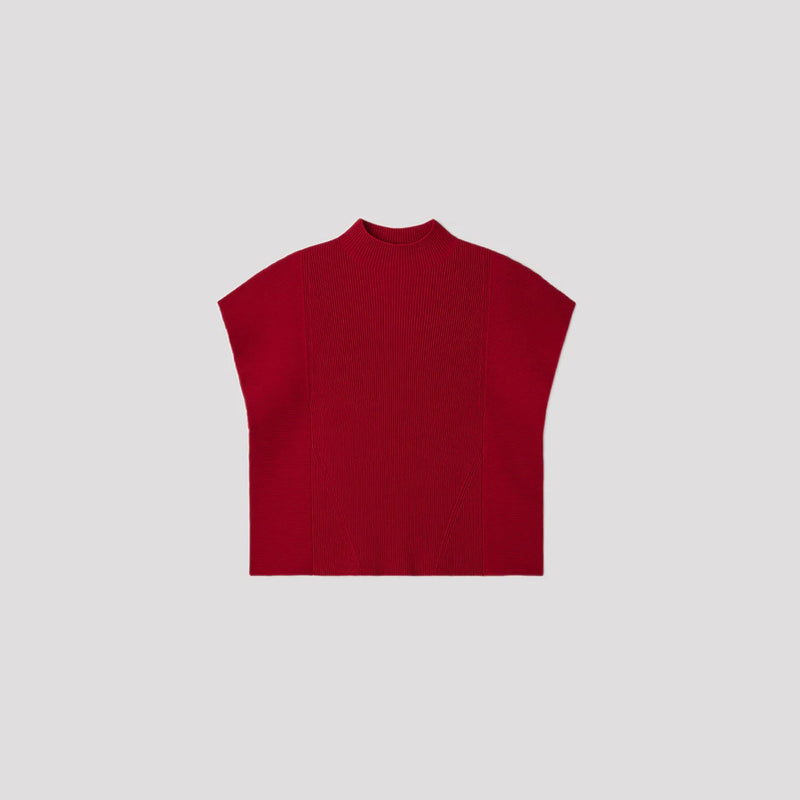 PORTRAIT CREASE TOP-BLACK-