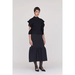 PORTRAIT CREASE TOP-BLACK-