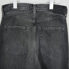 DENIM BARREL LEG JEANS -USED WASH(BLACK)-