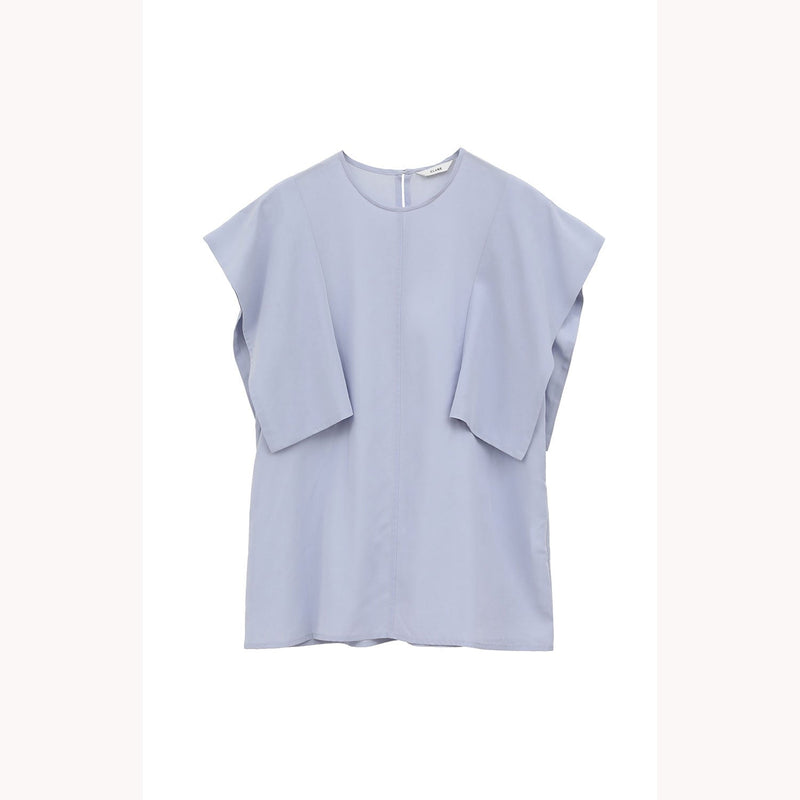 SQUARE SLEEVE BLOUSE -BLACK-