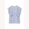 SQUARE SLEEVE BLOUSE -BLUE-